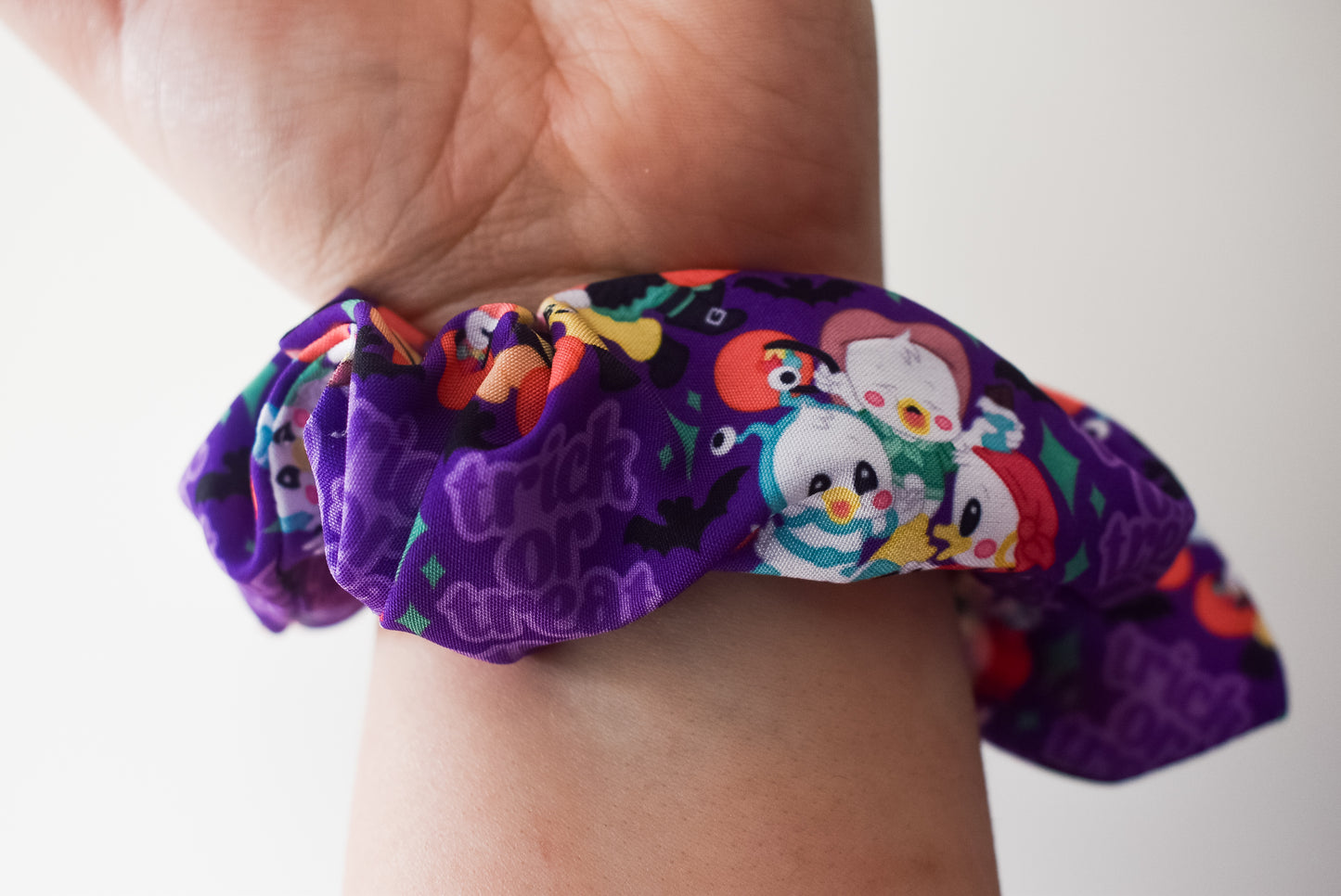 Trick or treat cuties small twist scrunchie