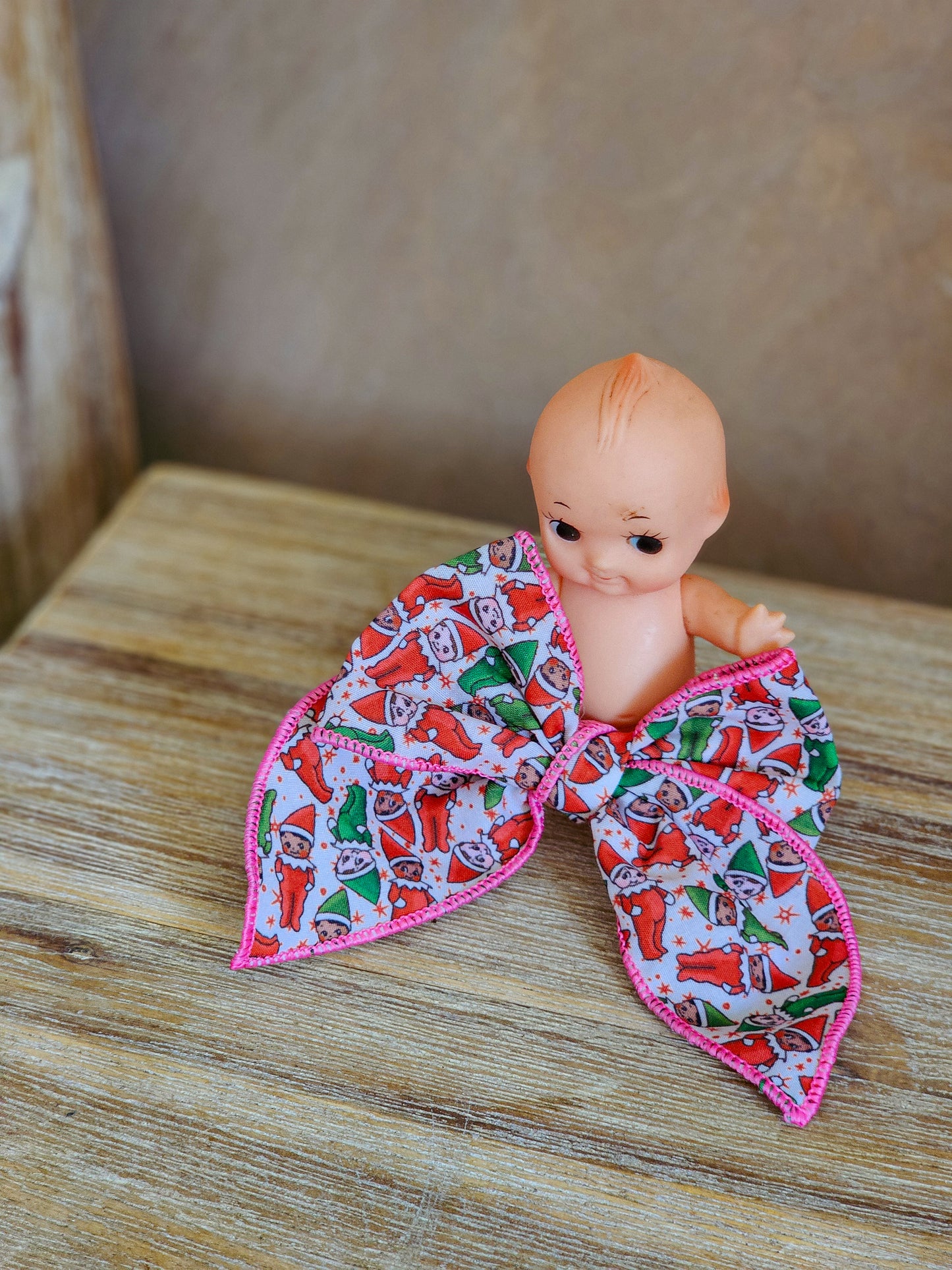Kewpie elves mini whimsical sailor bow