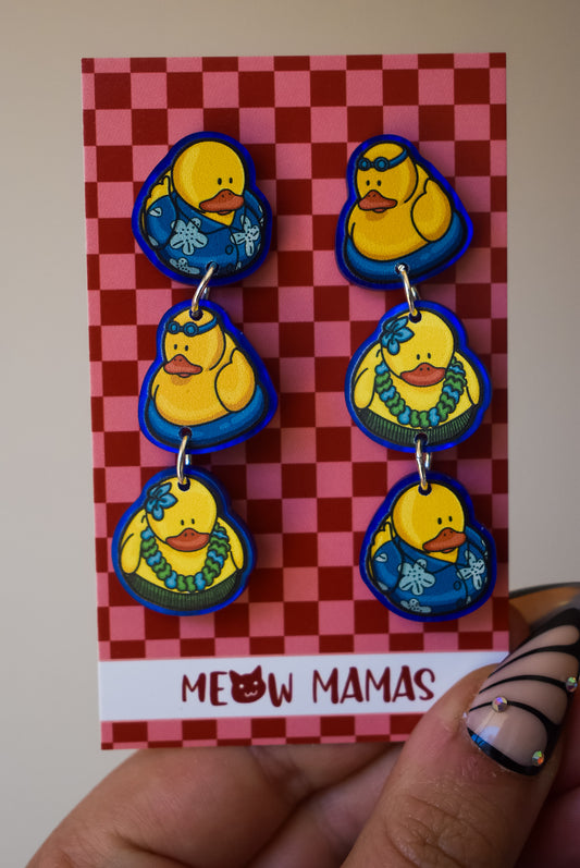 Cruise ducks dangle earrings HOLIDAY DUCKS