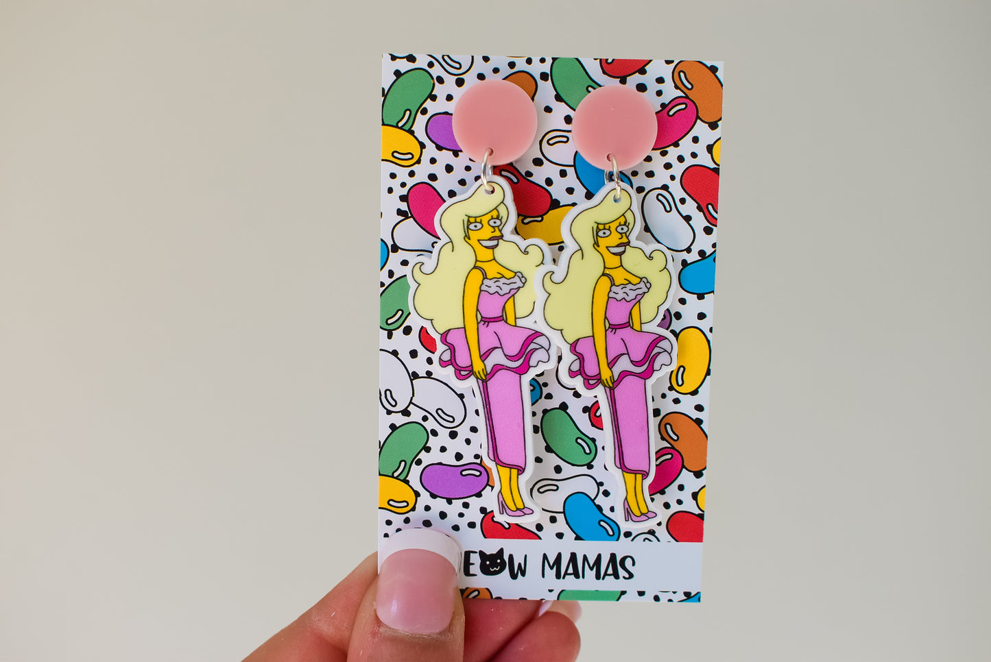 Thinking gives you wrinkles dangle earrings