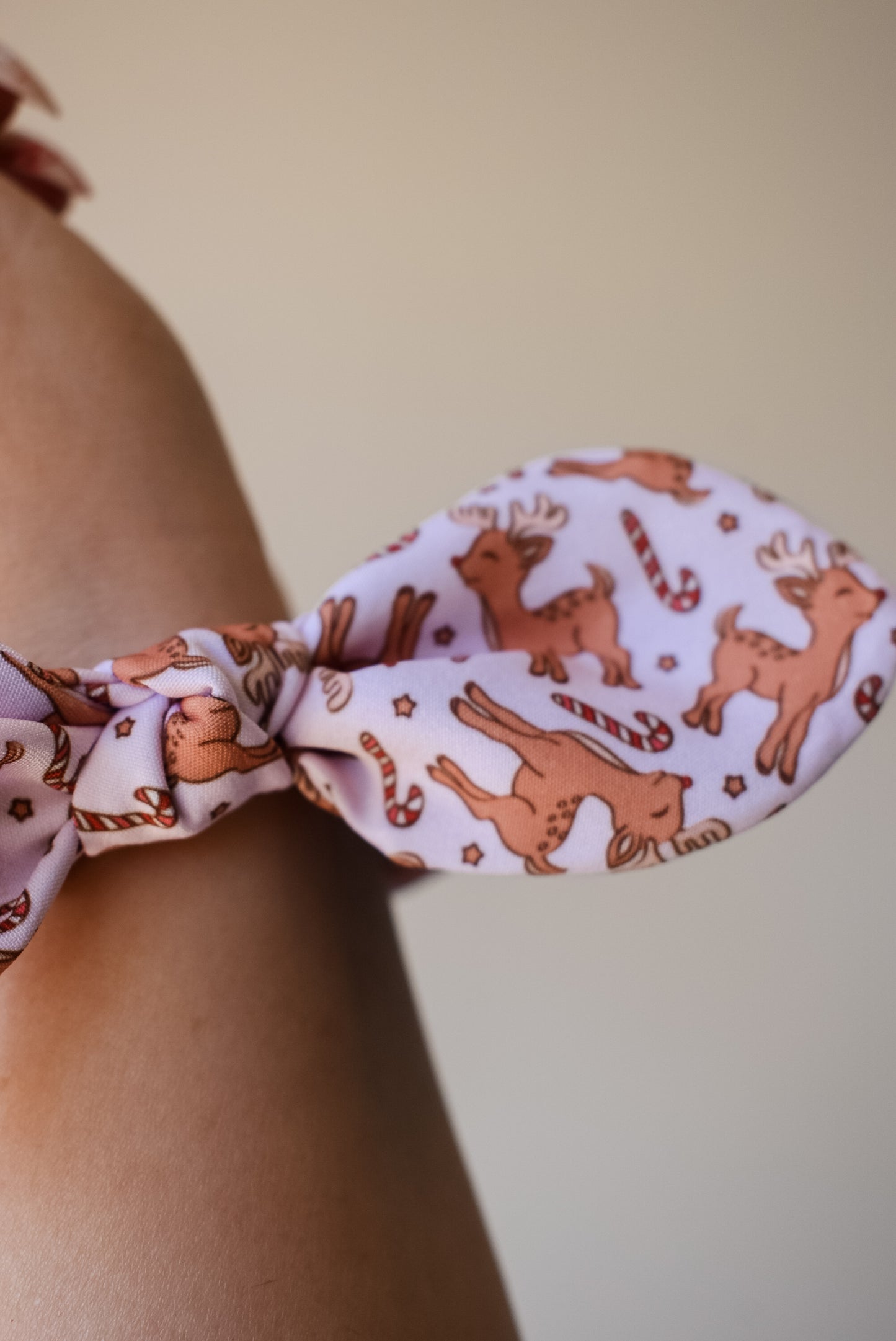 Reindeer twist scrunchie