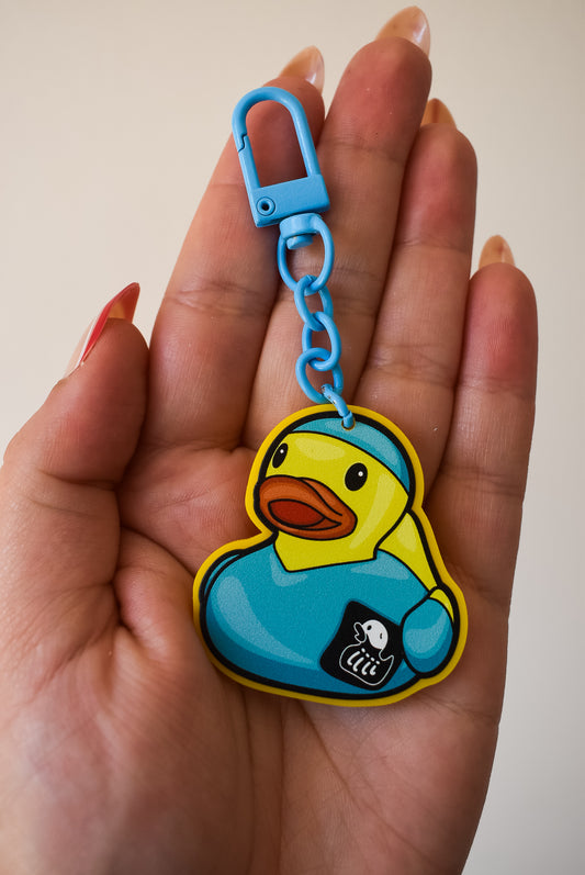 Quack-ray specialist keychain