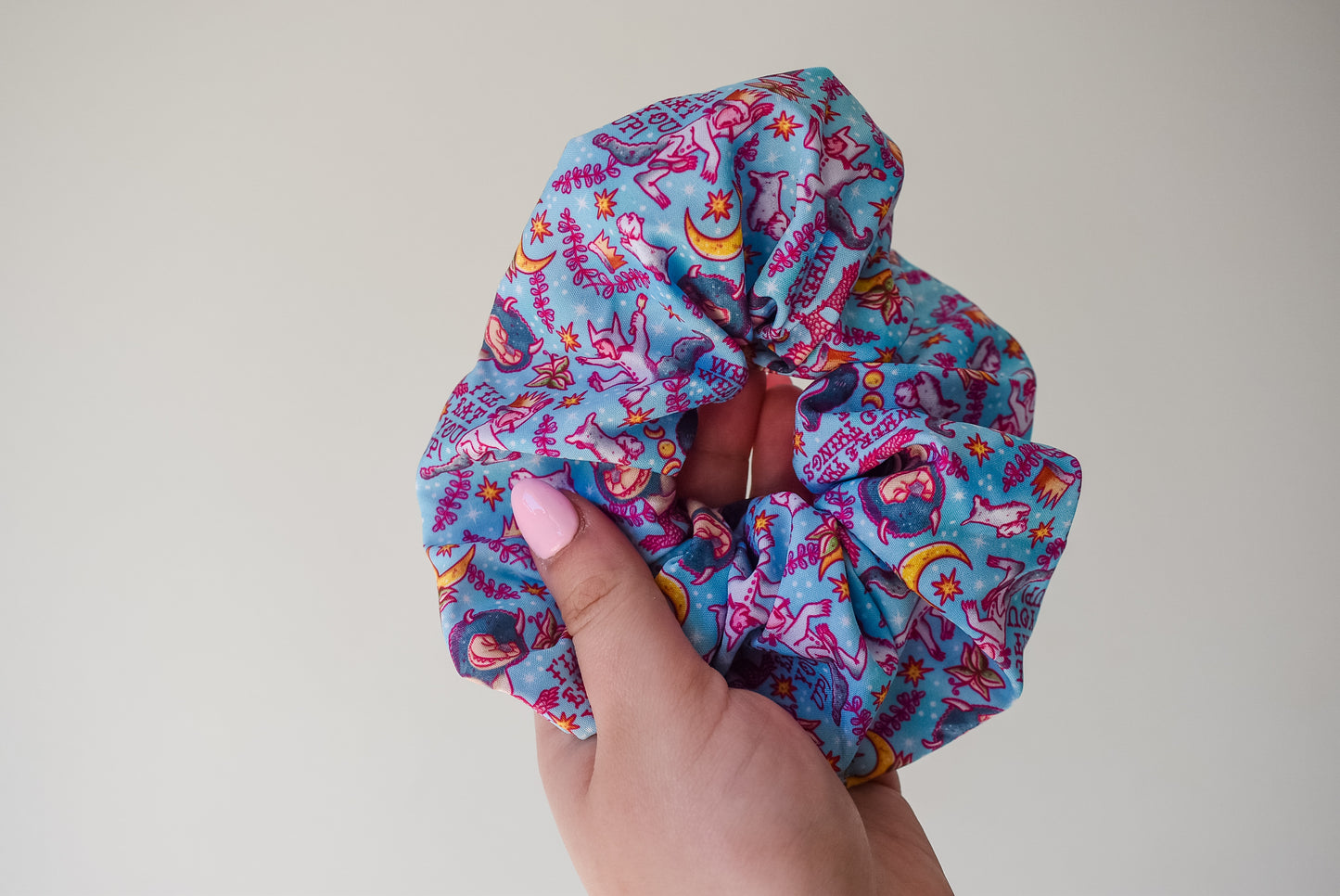 Pastel wild things scrunchie