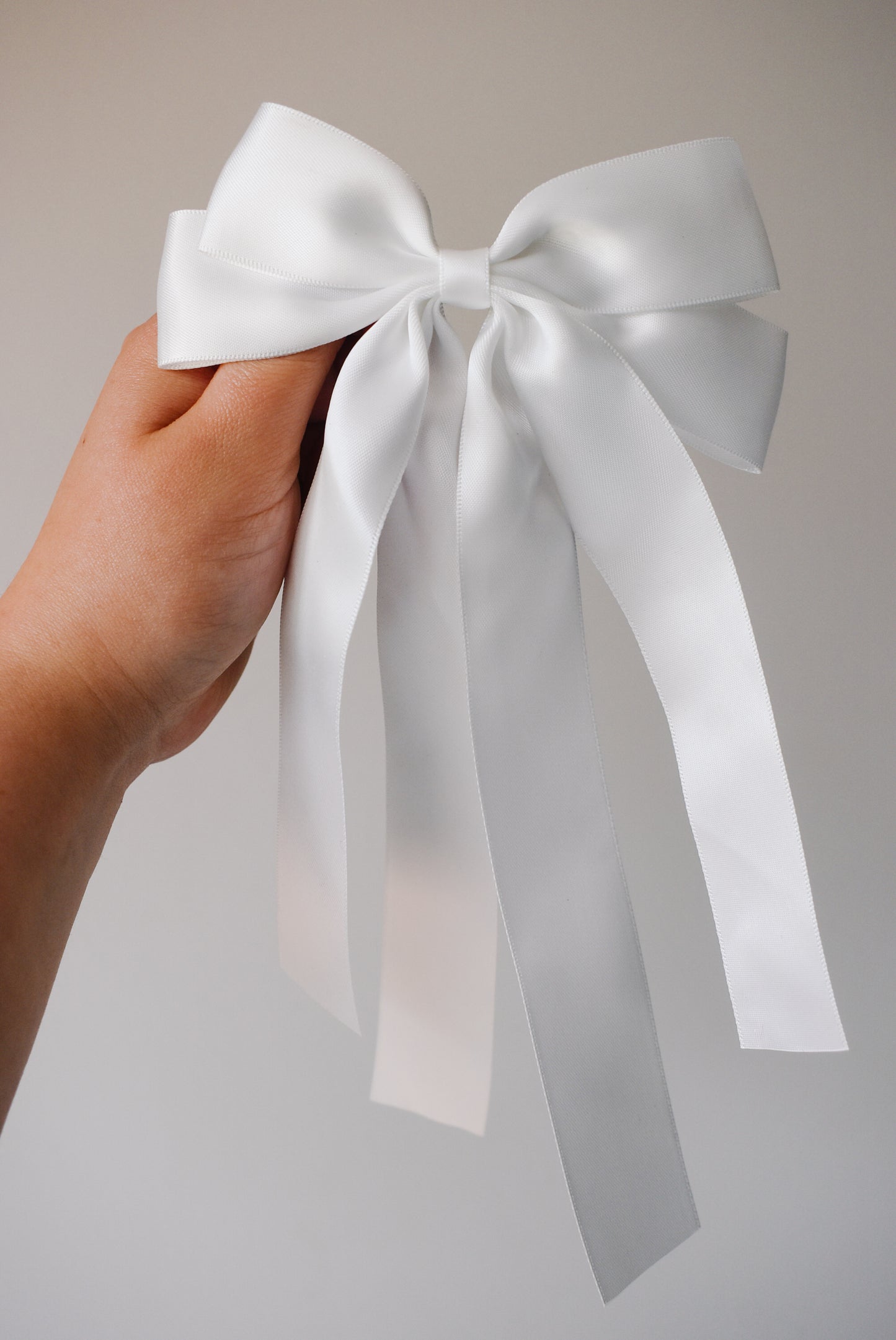 White large ribbon bow