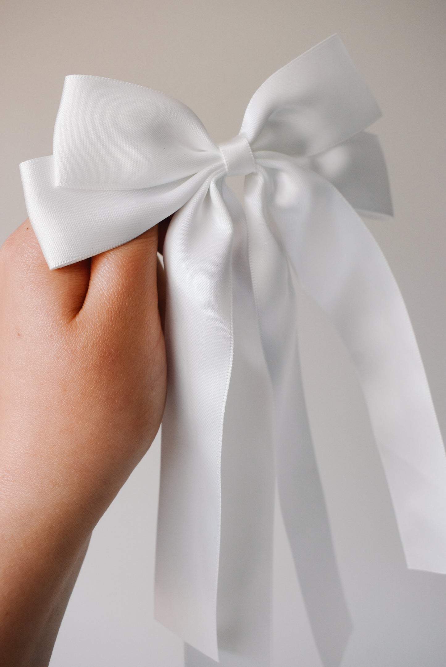 White large ribbon bow