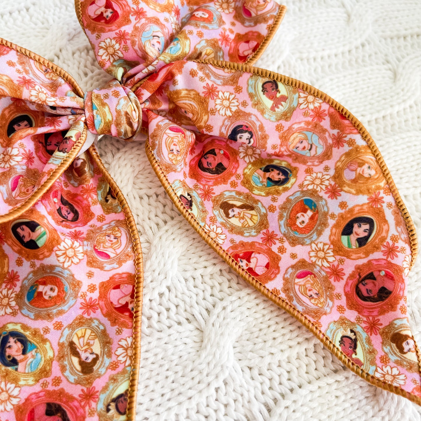 Princess mashup 5 inch hand tied sailor bow