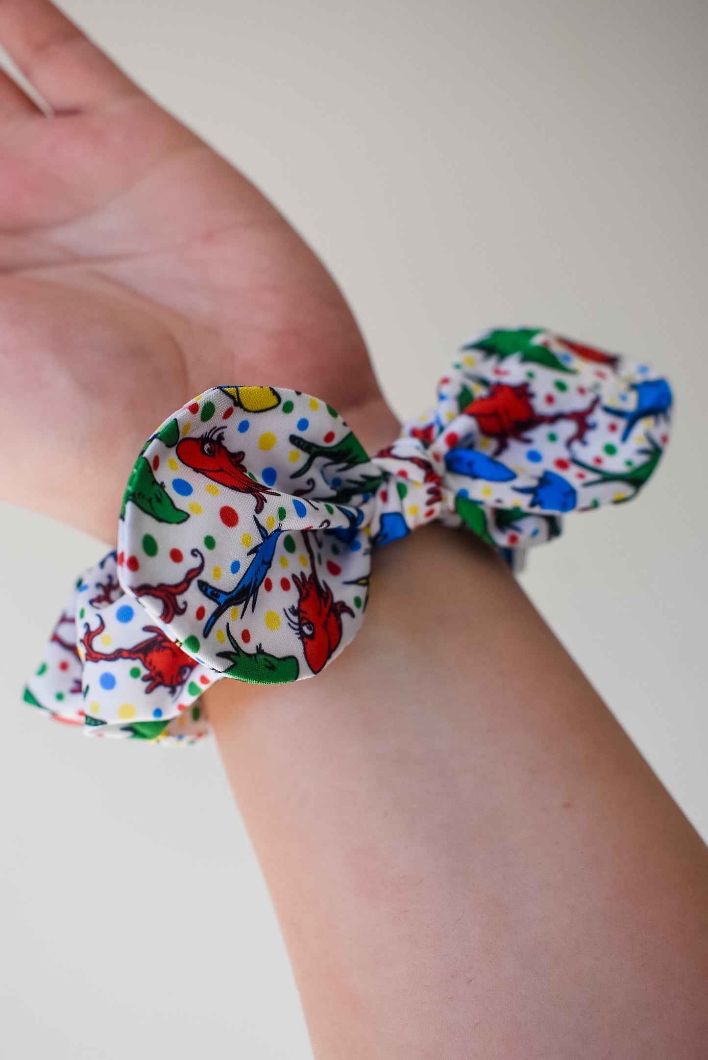 One Fish Two Fish small twist scrunchie