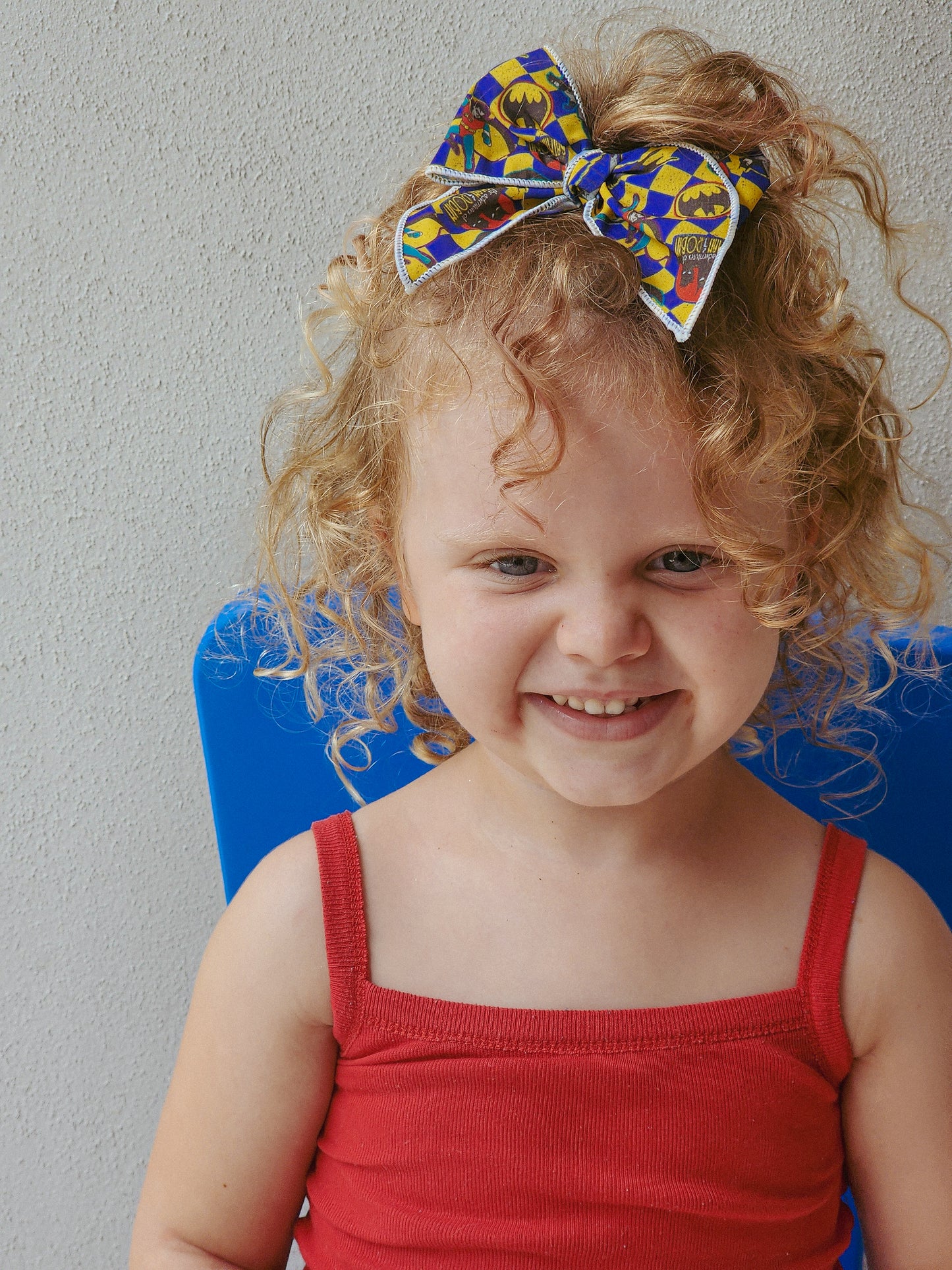 Retro Batman mini whimsical sailor bow