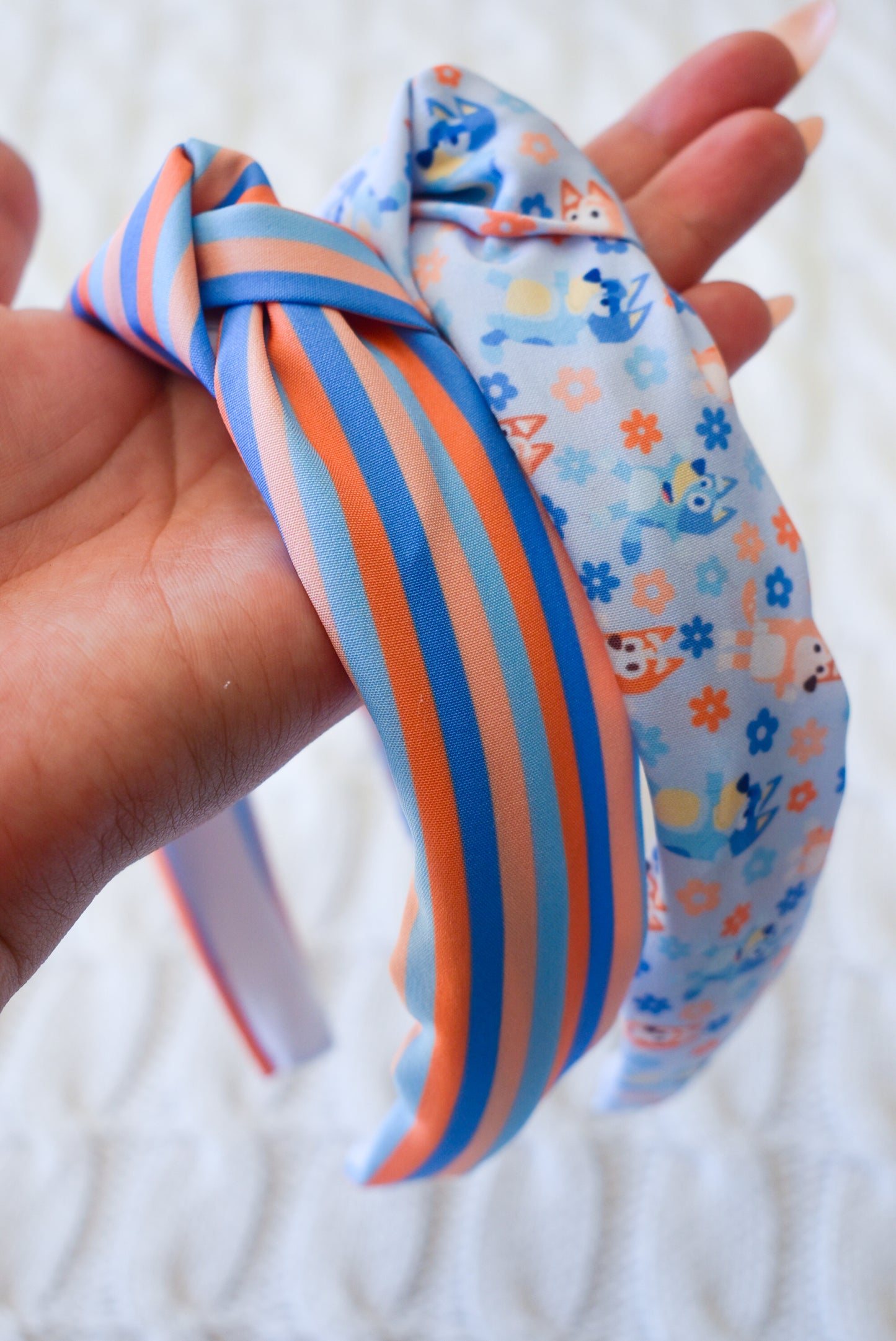 Pastel Heeler stripes hard headband