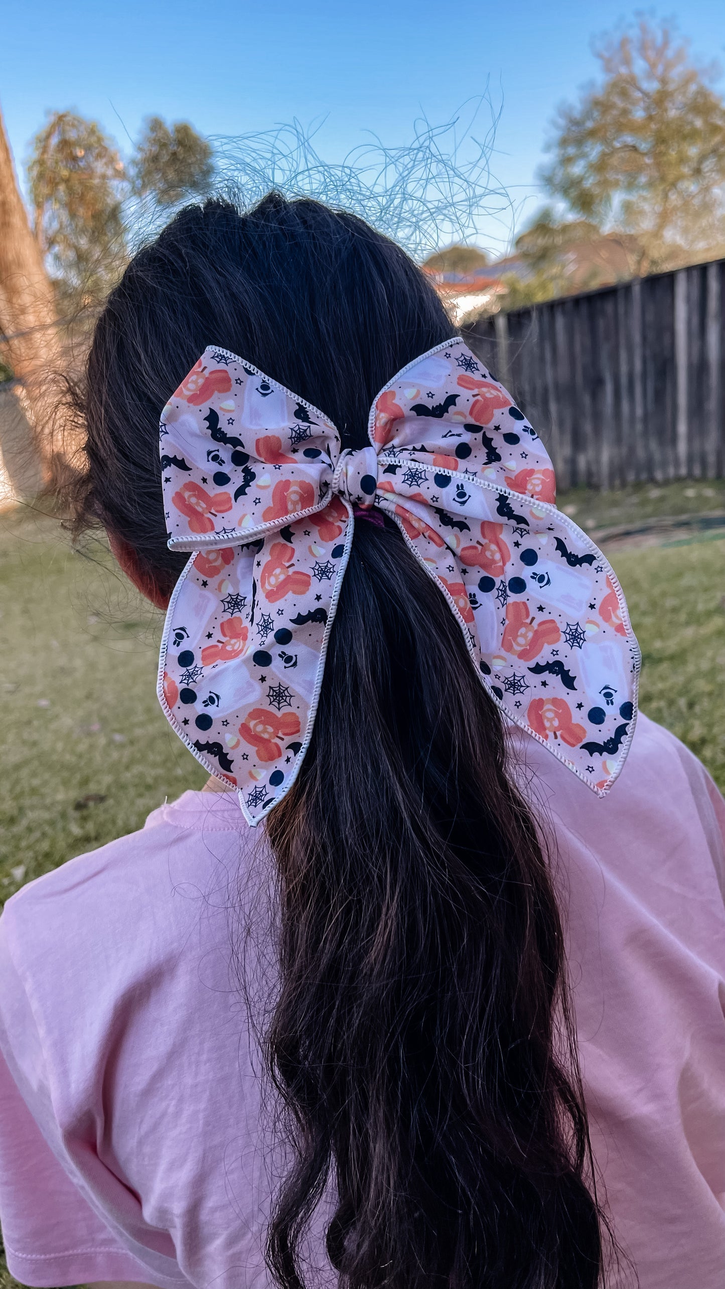Boo to you 5 inch hand tied sailor bow
