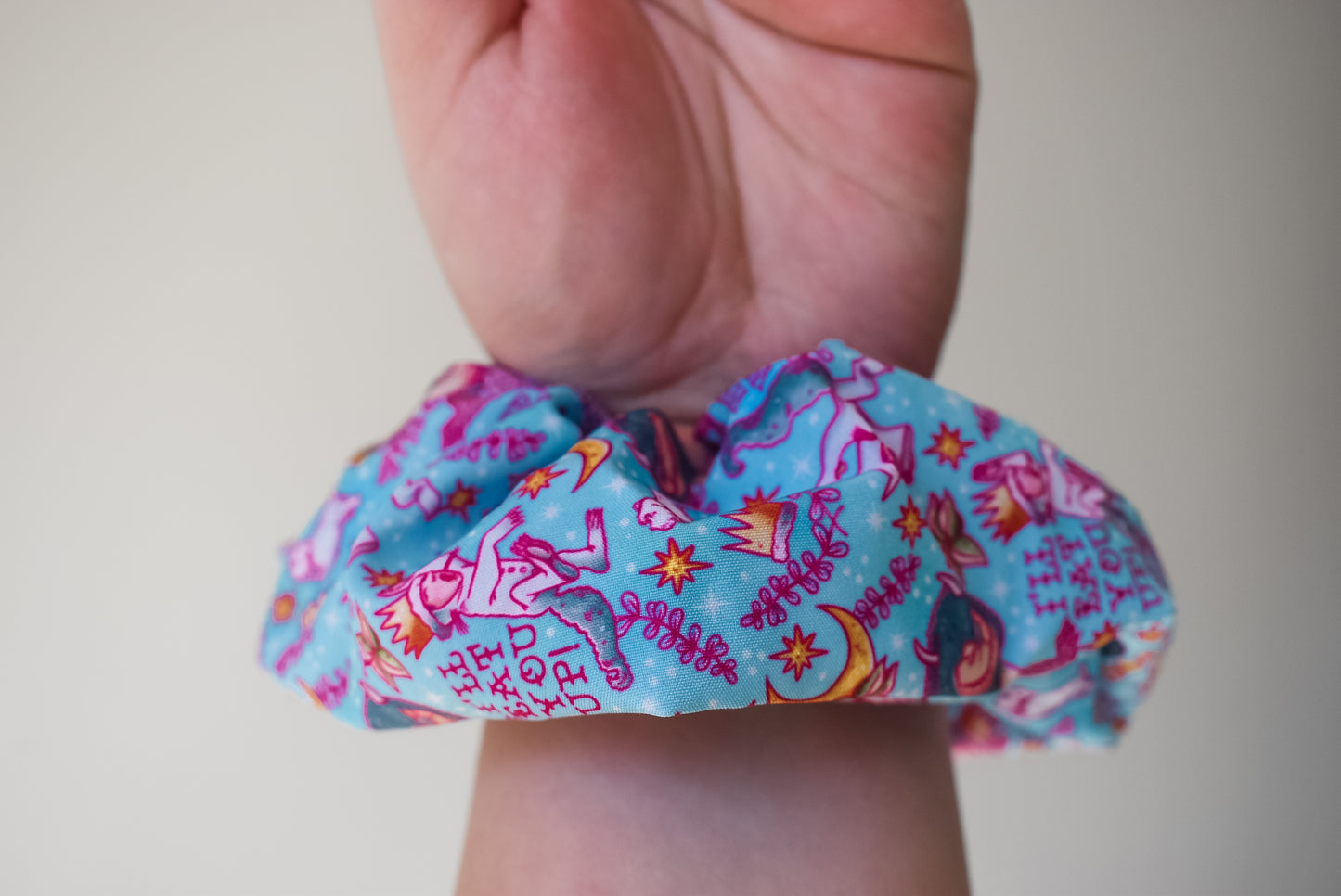 Pastel wild things scrunchie