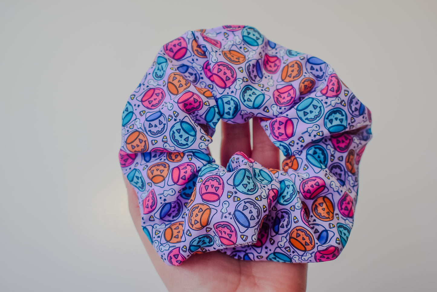 halloween bucket scrunchies