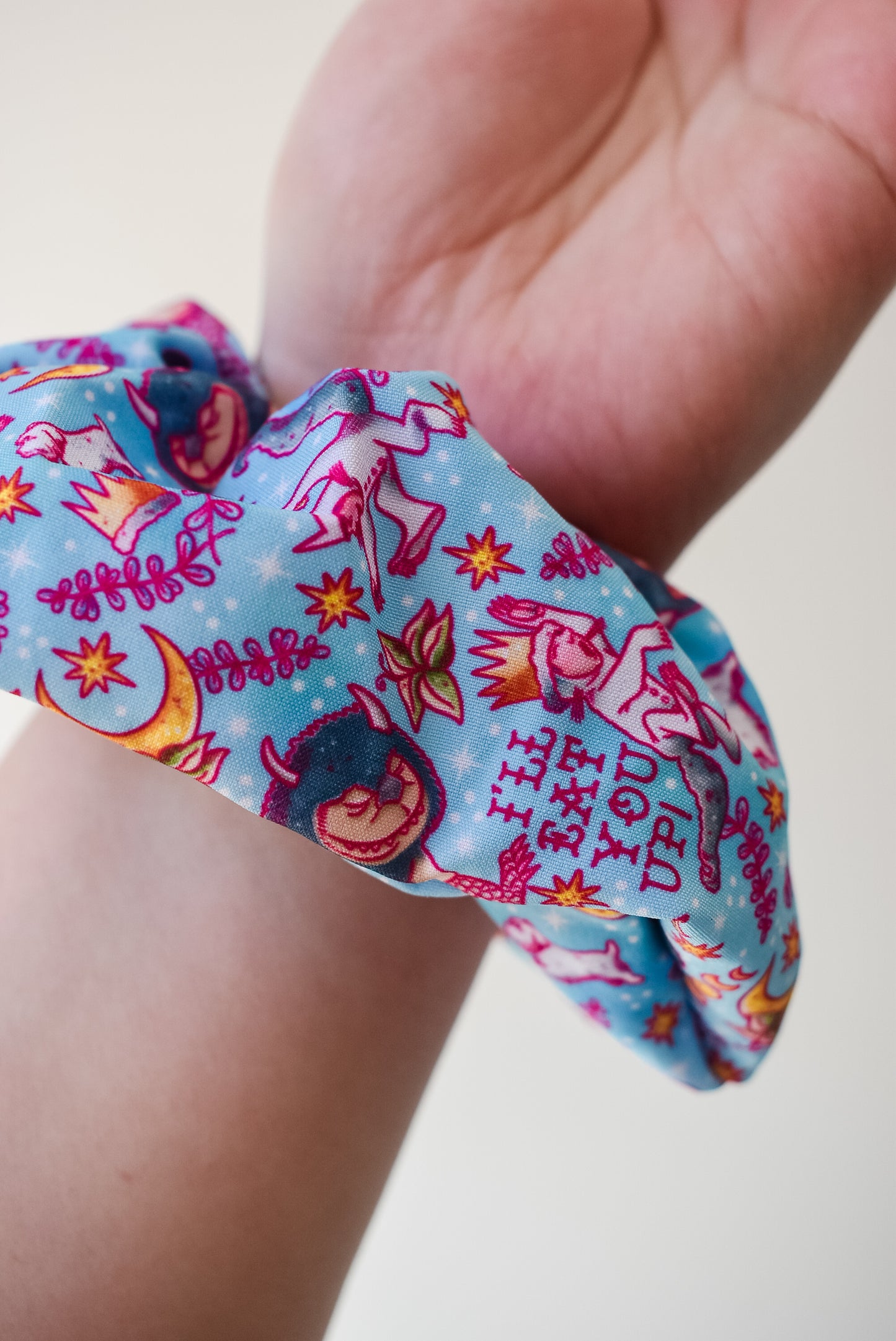 Pastel wild things scrunchie