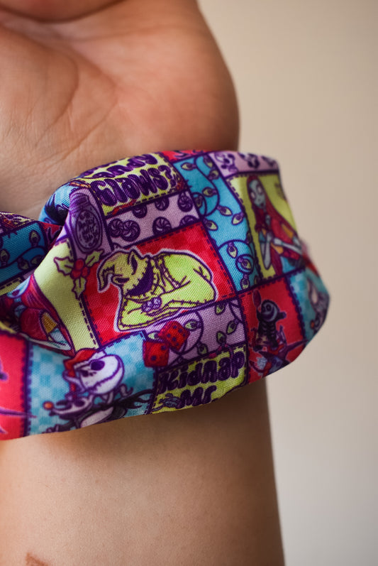 Bright christmas NBC scrunchie