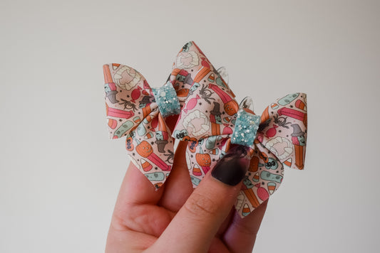 Pastel spooky treats sailor pigtail set