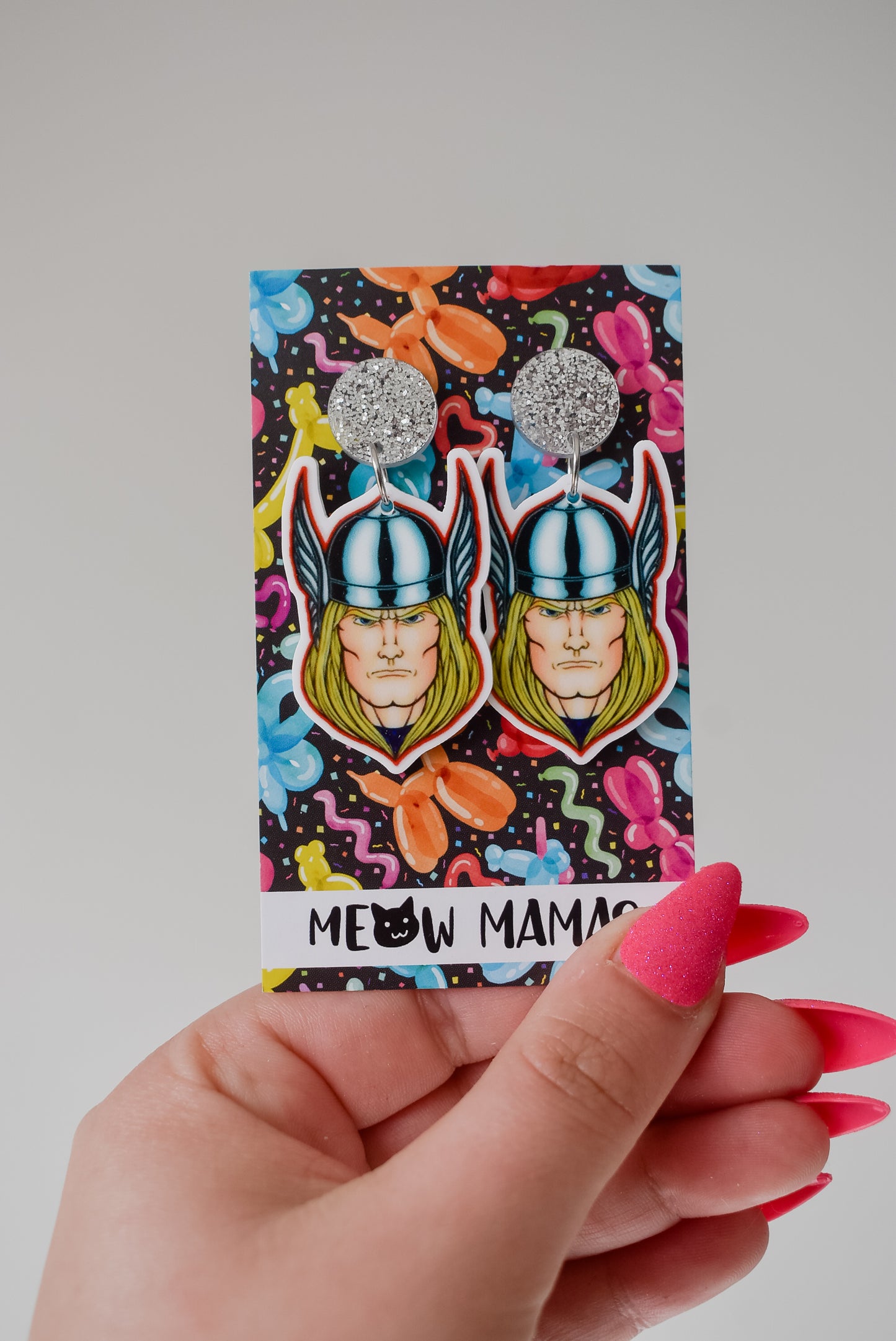 Thor dangle earrings