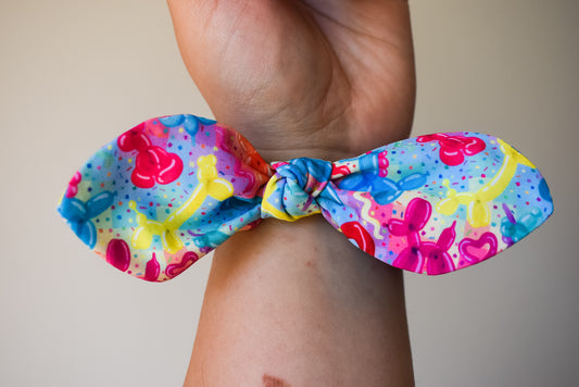 Balloon animal twist scrunchie