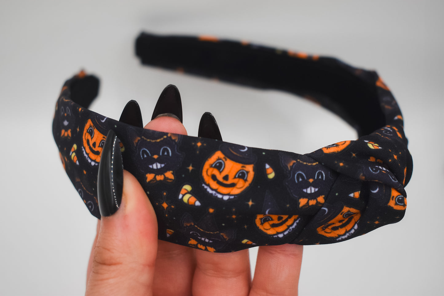 Classic halloween Top Knot hard headband