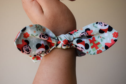 Christmas mouse twist scrunchie