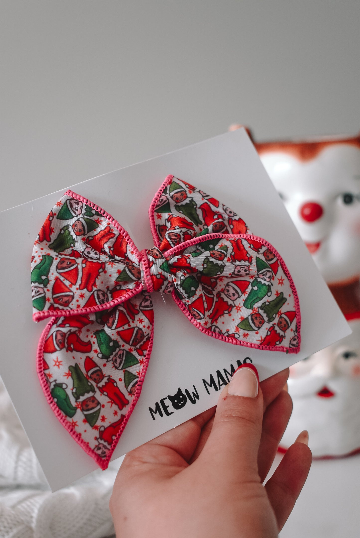 Kewpie elves mini whimsical sailor bow