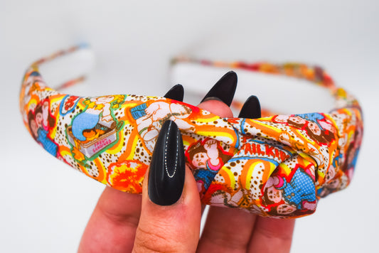 Garbage pail Top Knot hard headband