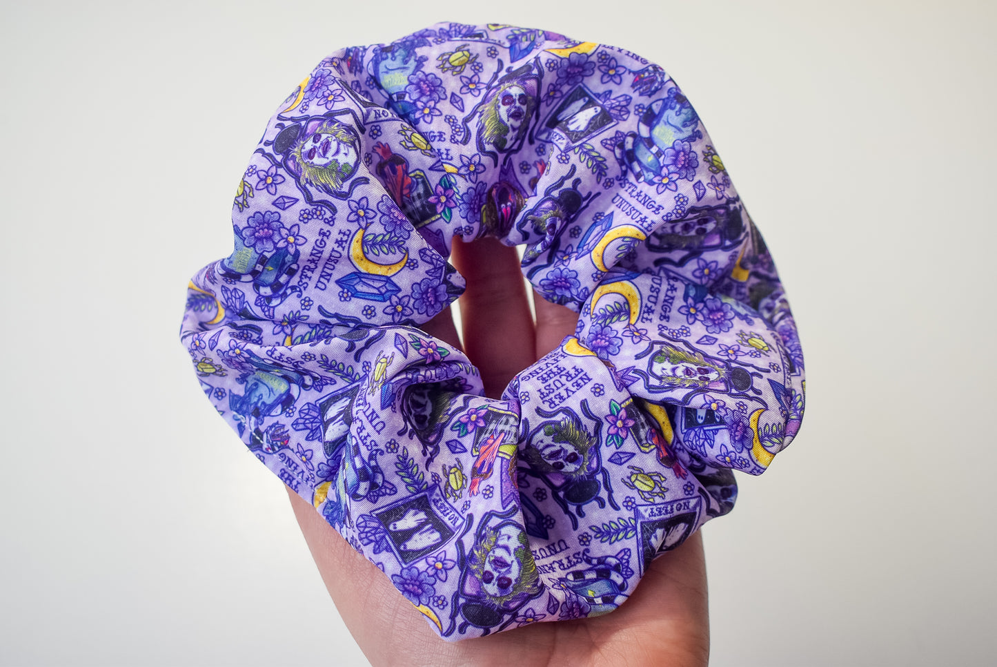 Floral beetlejuice scrunchies