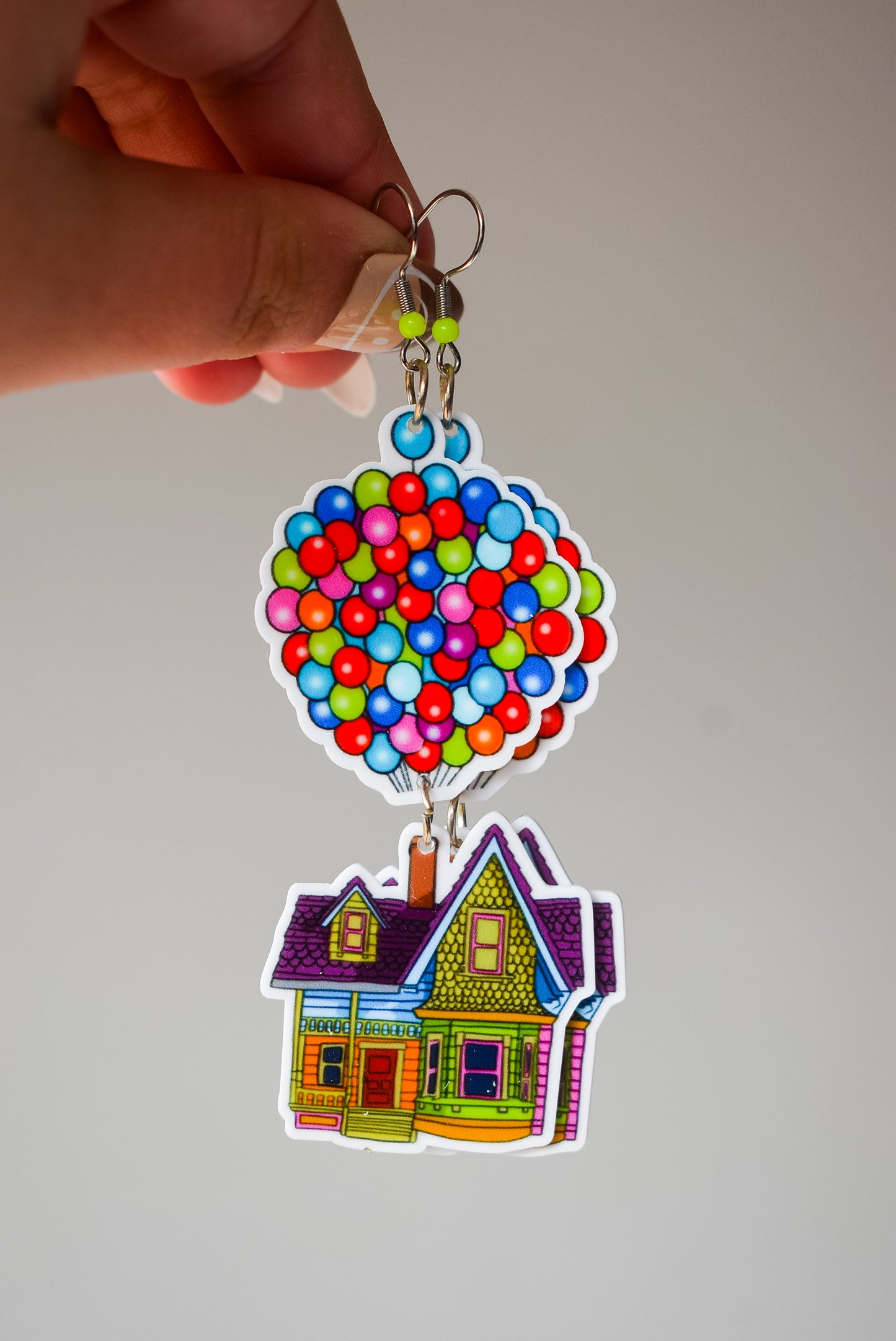 UP house dangle earrings