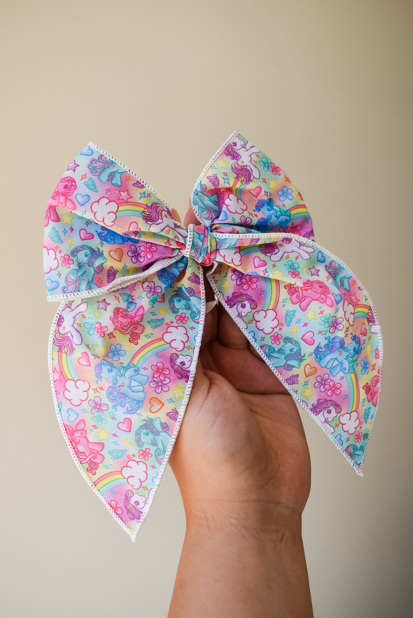 MLP 5 inch hand tied sailor bow