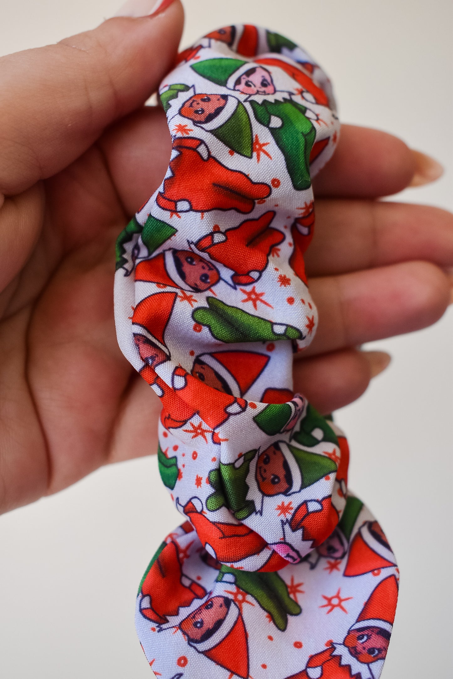 Kewpie elf twist scrunchie
