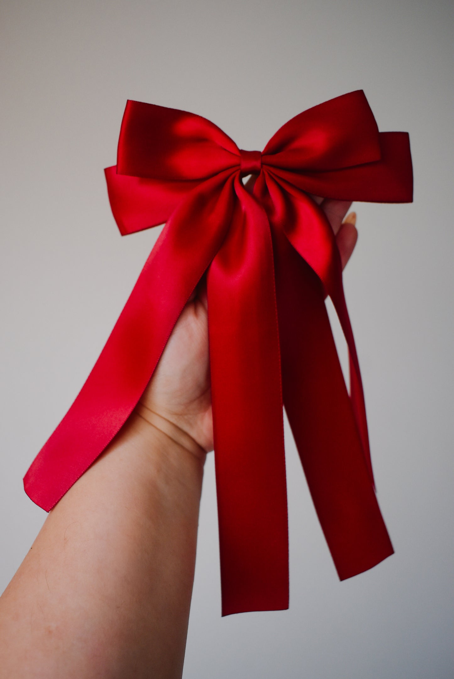 Red large ribbon bow