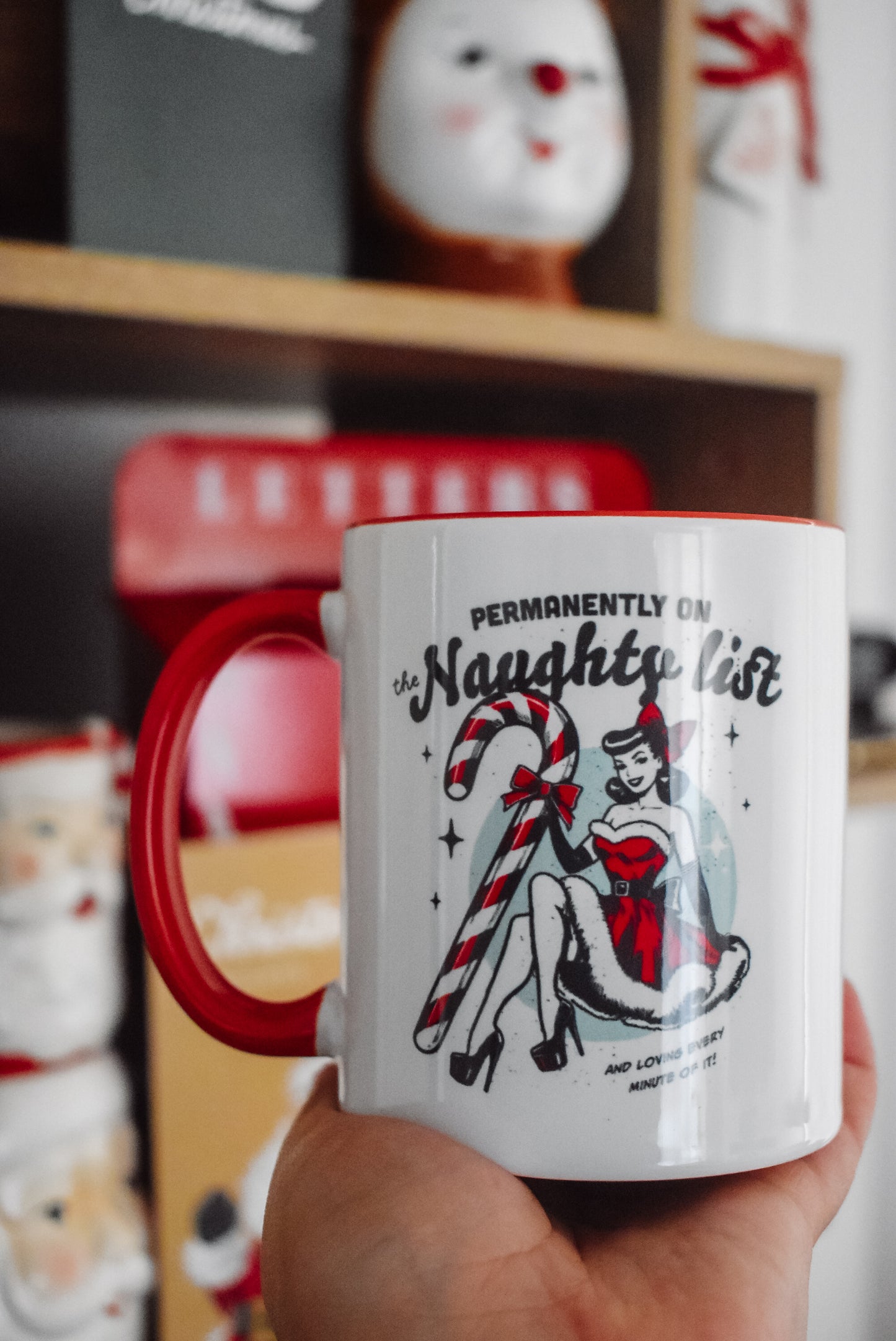On the naughty list mug