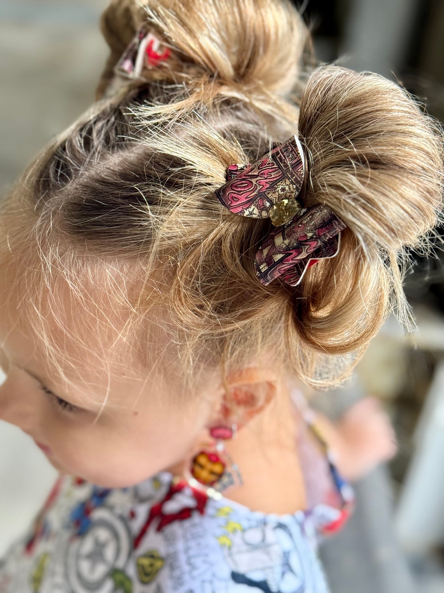 Iron man comic scene pigtail set