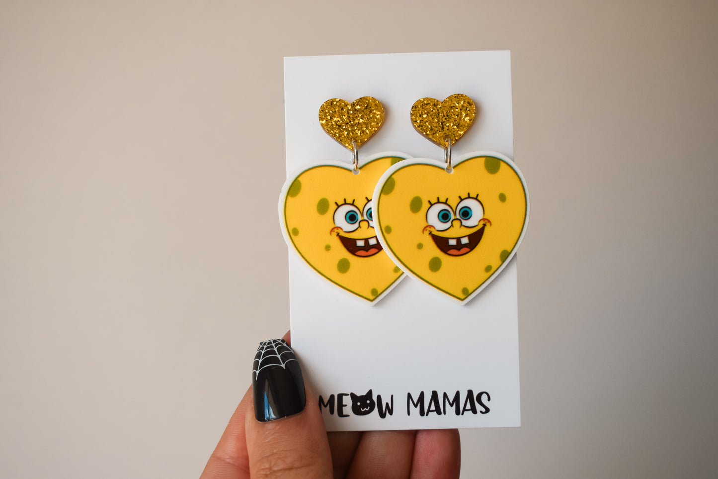 Spongebob dangle earrings