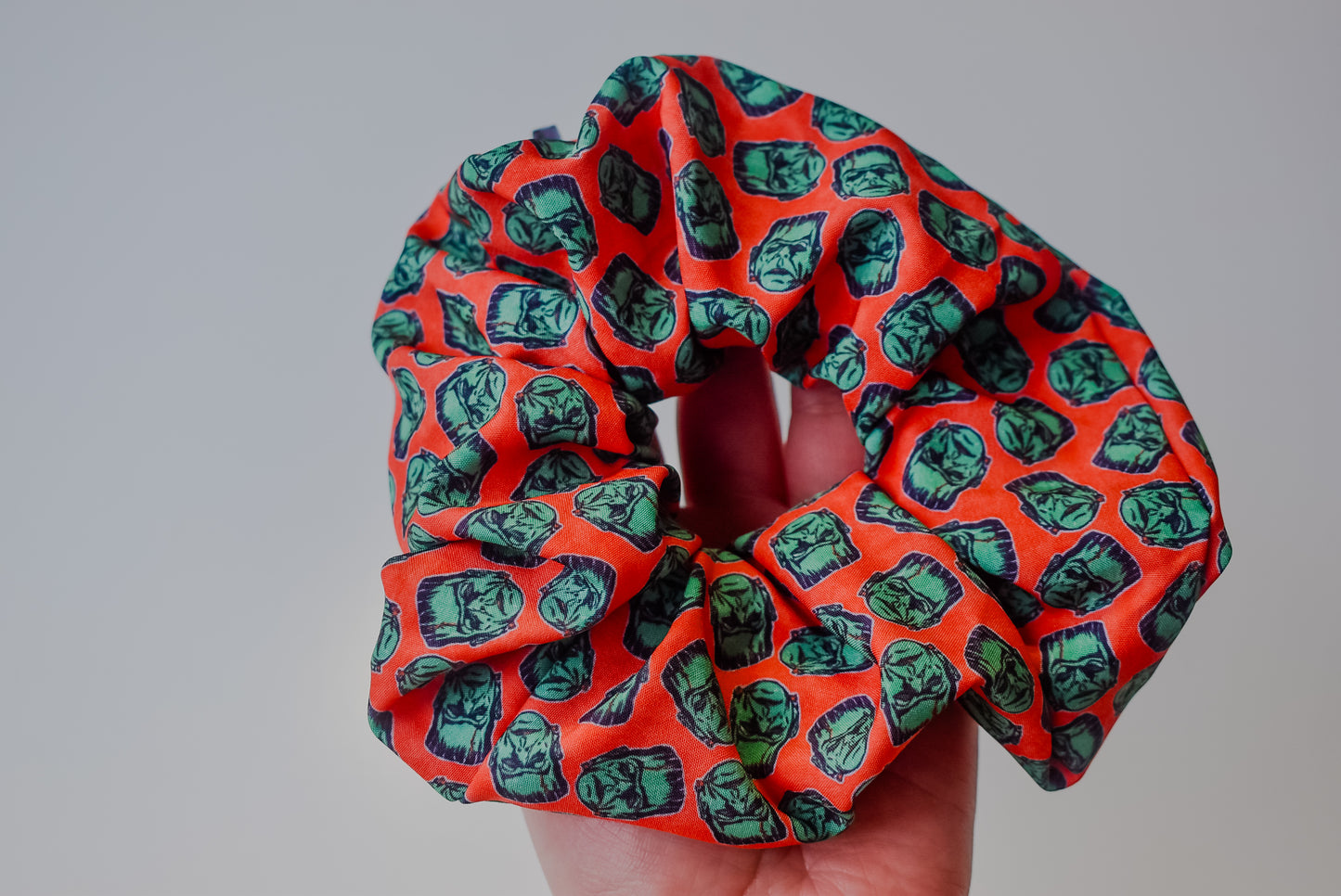 Retro Frankenstein scrunchie