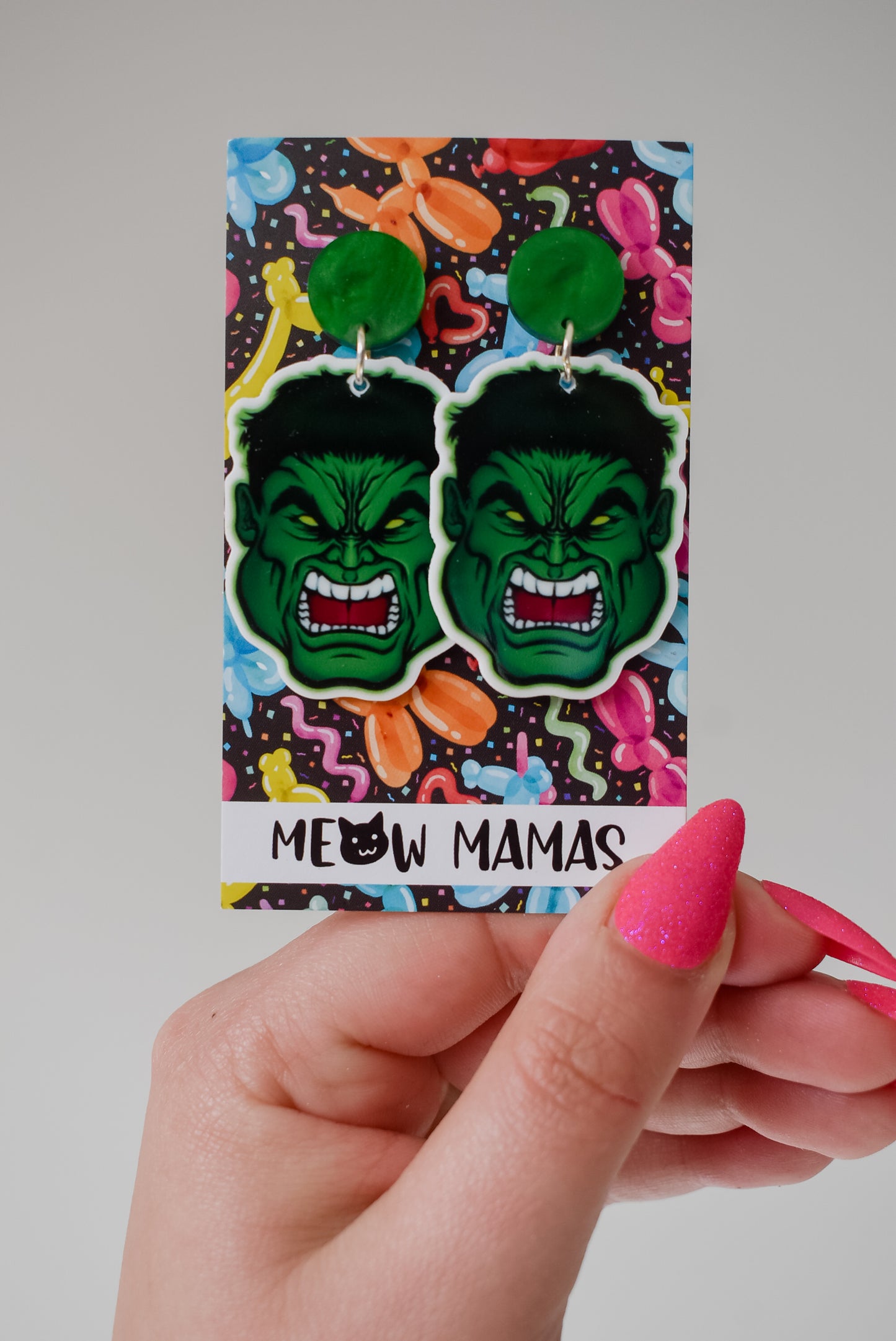 Hulk dangle earrings