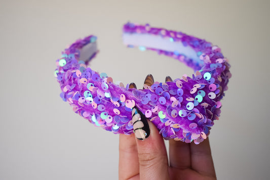 Sequin headband in colour mermaid