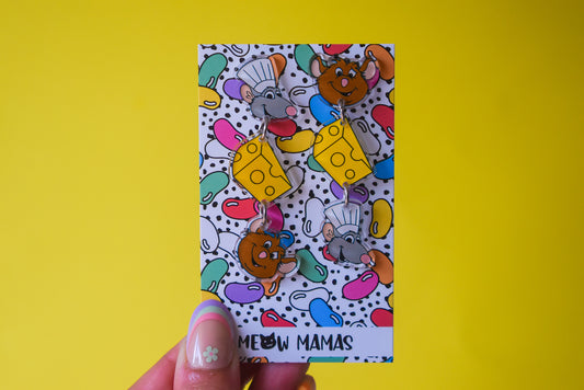 You are what you eat dangle earrings