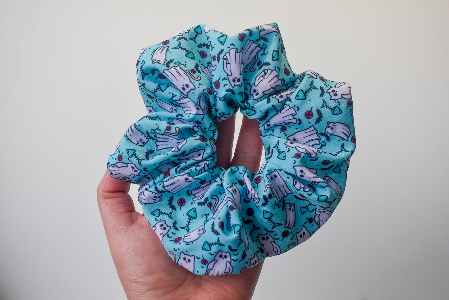 Purrranormal activity scrunchie