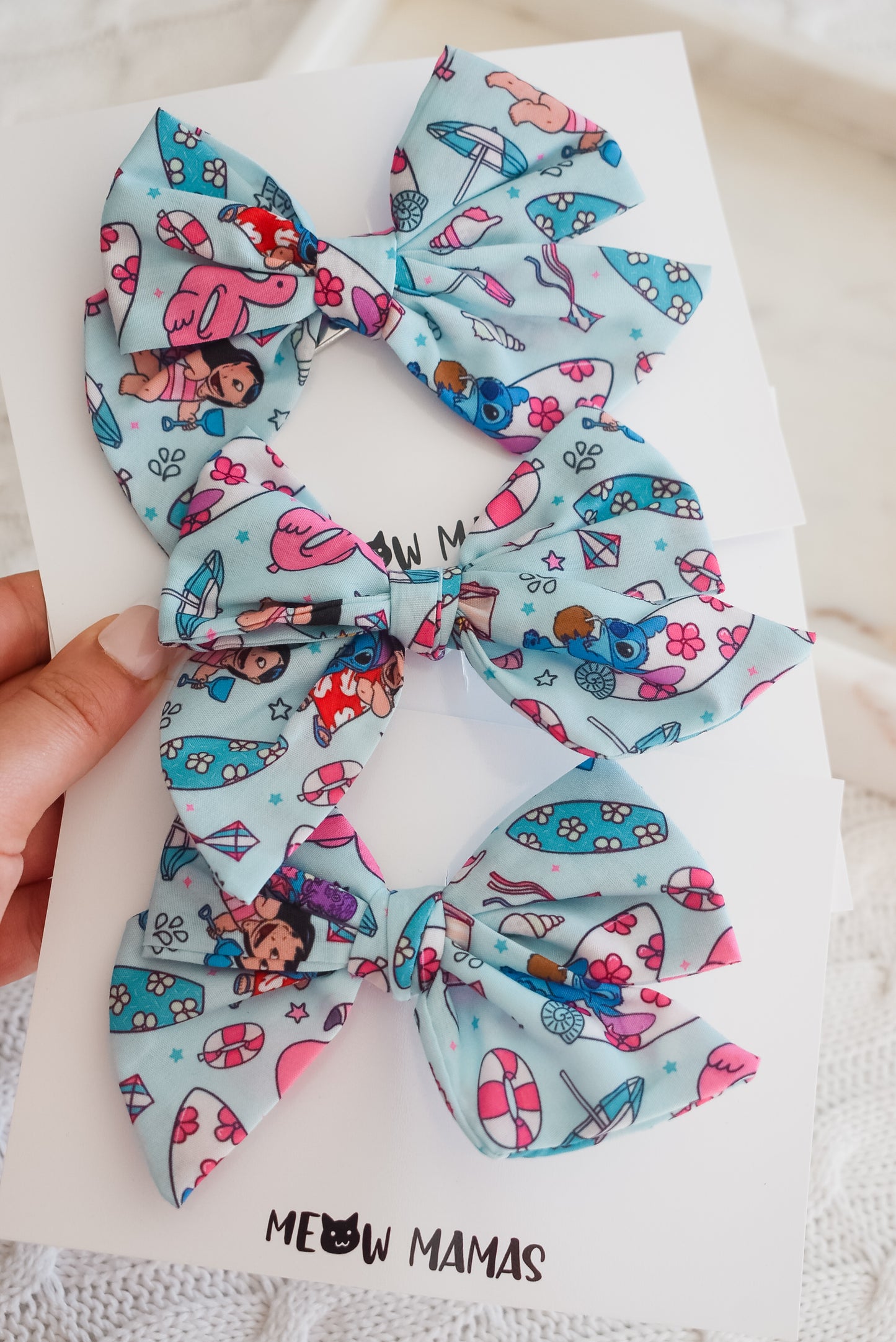 Summer stitch Pinwheel bow