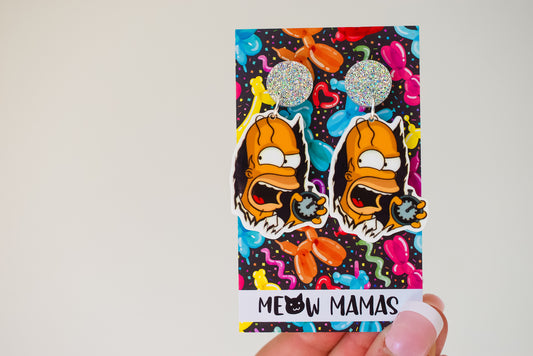 No tv and no beer  dangle earrings