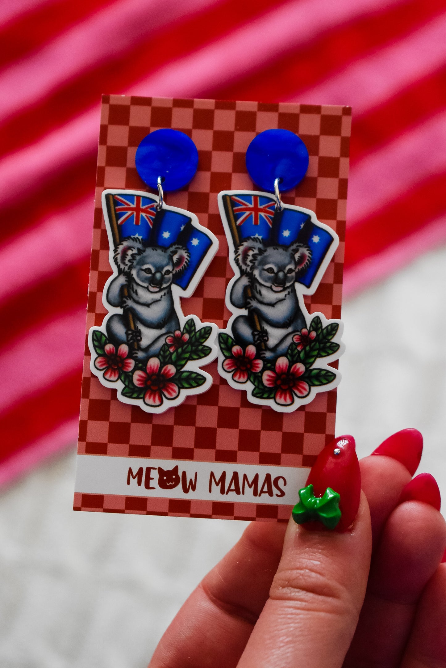 Koala dangle earrings