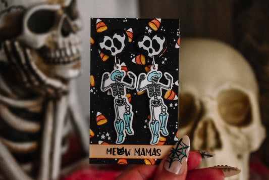 Boo-haw blue  Acrylic earrings