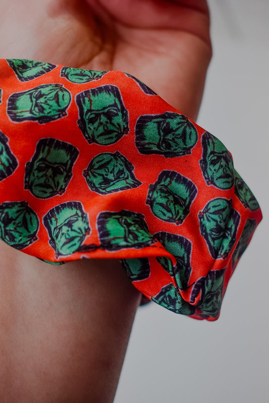 Retro Frankenstein scrunchie