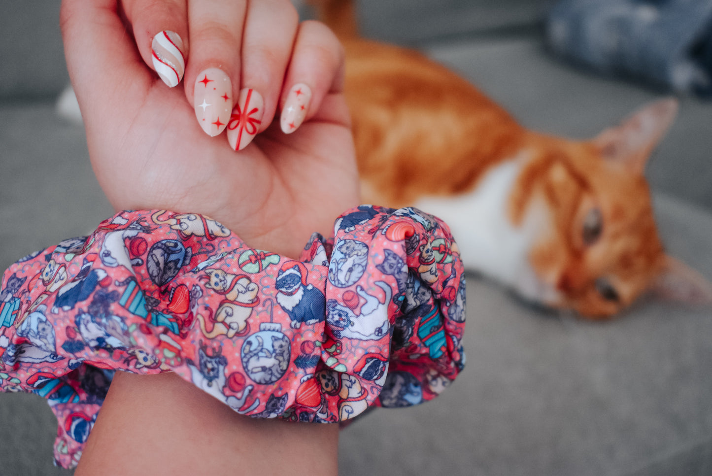 Santa paws scrunchie