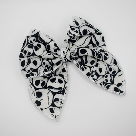 Jack faces mini whimsical sailor bow