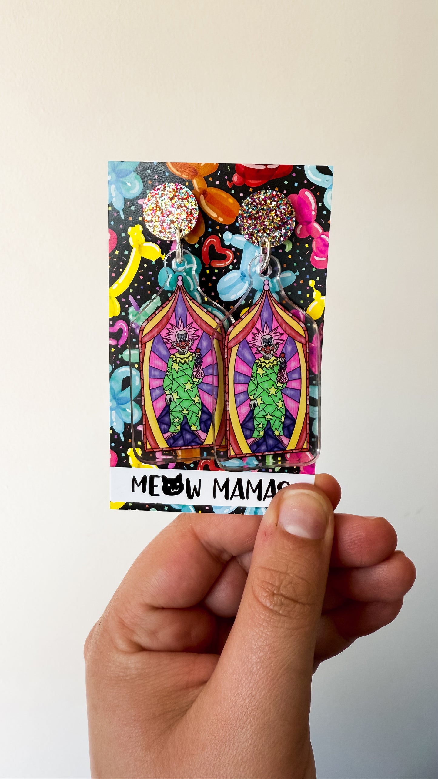 Killer klowns acrylic dangles SPIKEY