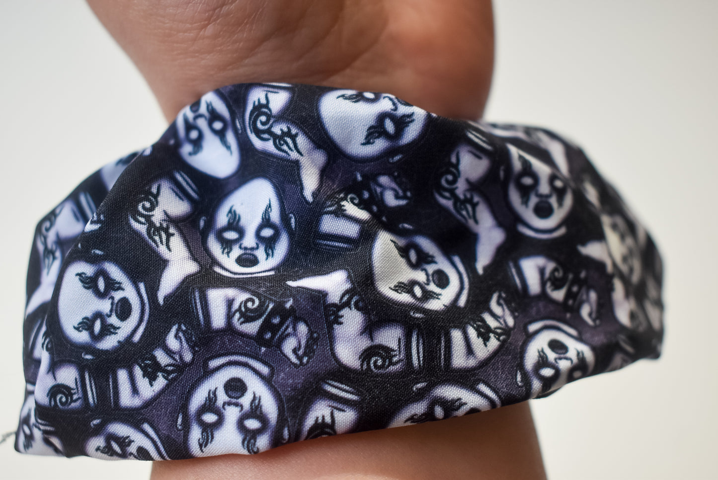 Haunted doll parts scrunchie