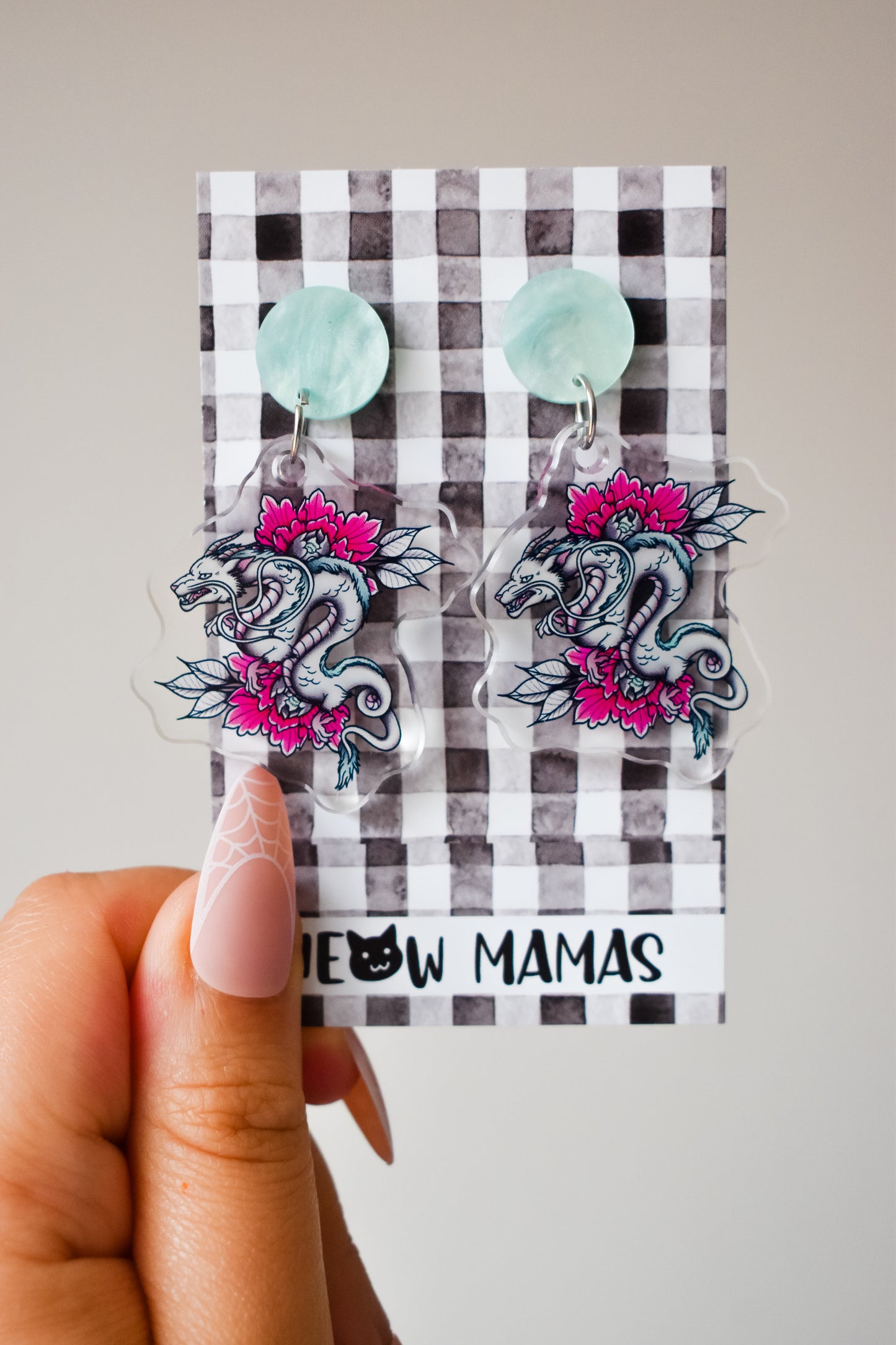 Haku spirited away dragon acrylic dangles