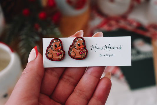 Duck studs GINGERBREAD