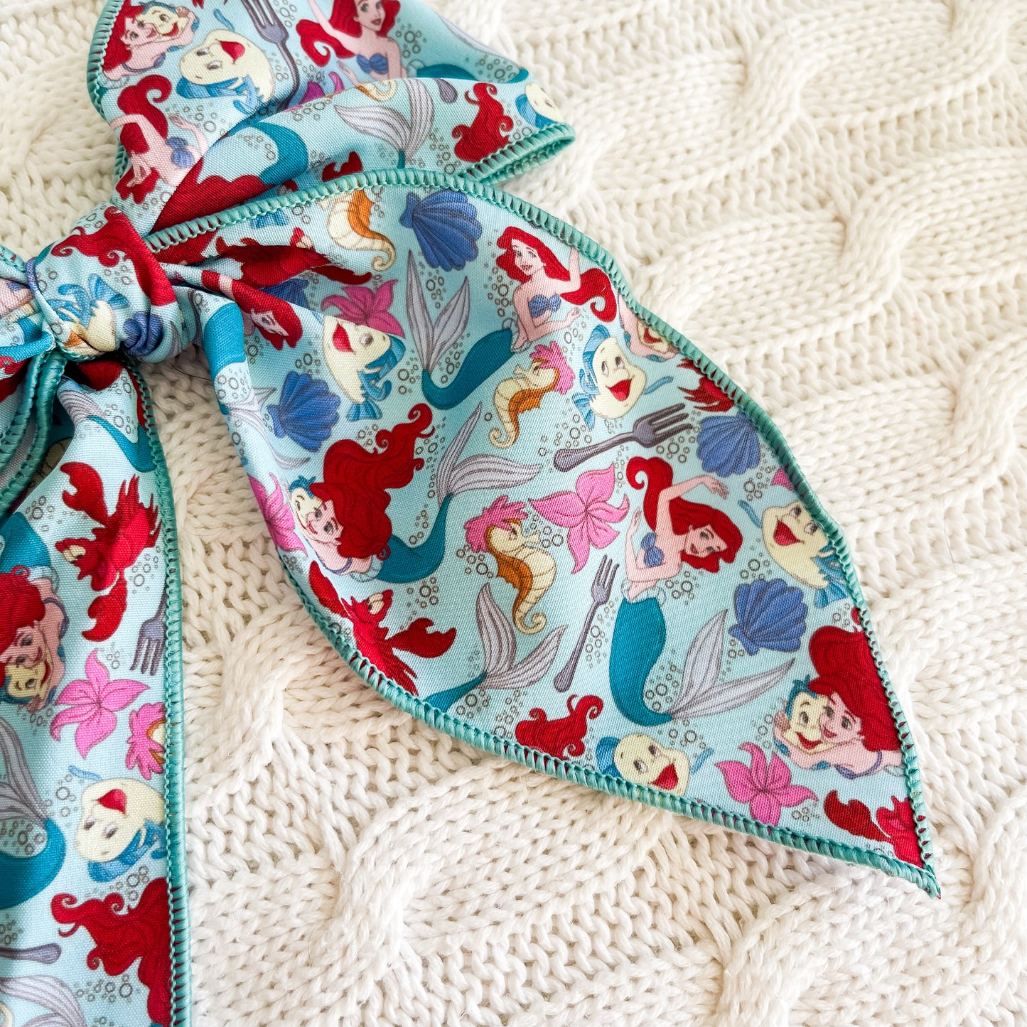 Ariel 5 inch hand tied sailor bow